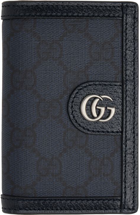 gucci navy blue wallet|personalized gucci wallet.